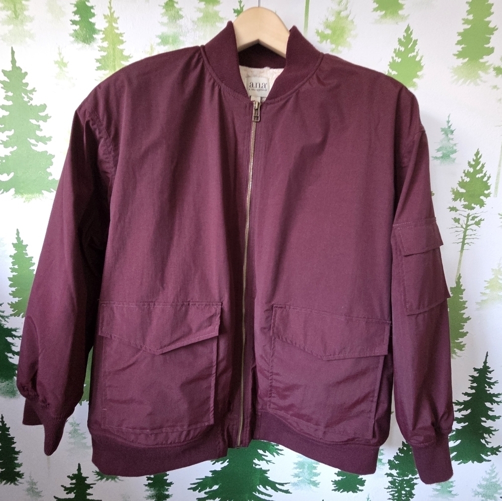 a.n.a Midweight Plus Sherpa Lined Bomber Jacket